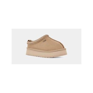 UGG Womens Beige Tazz Round Toe Platform Slip On Leather Slippers Shoes 10